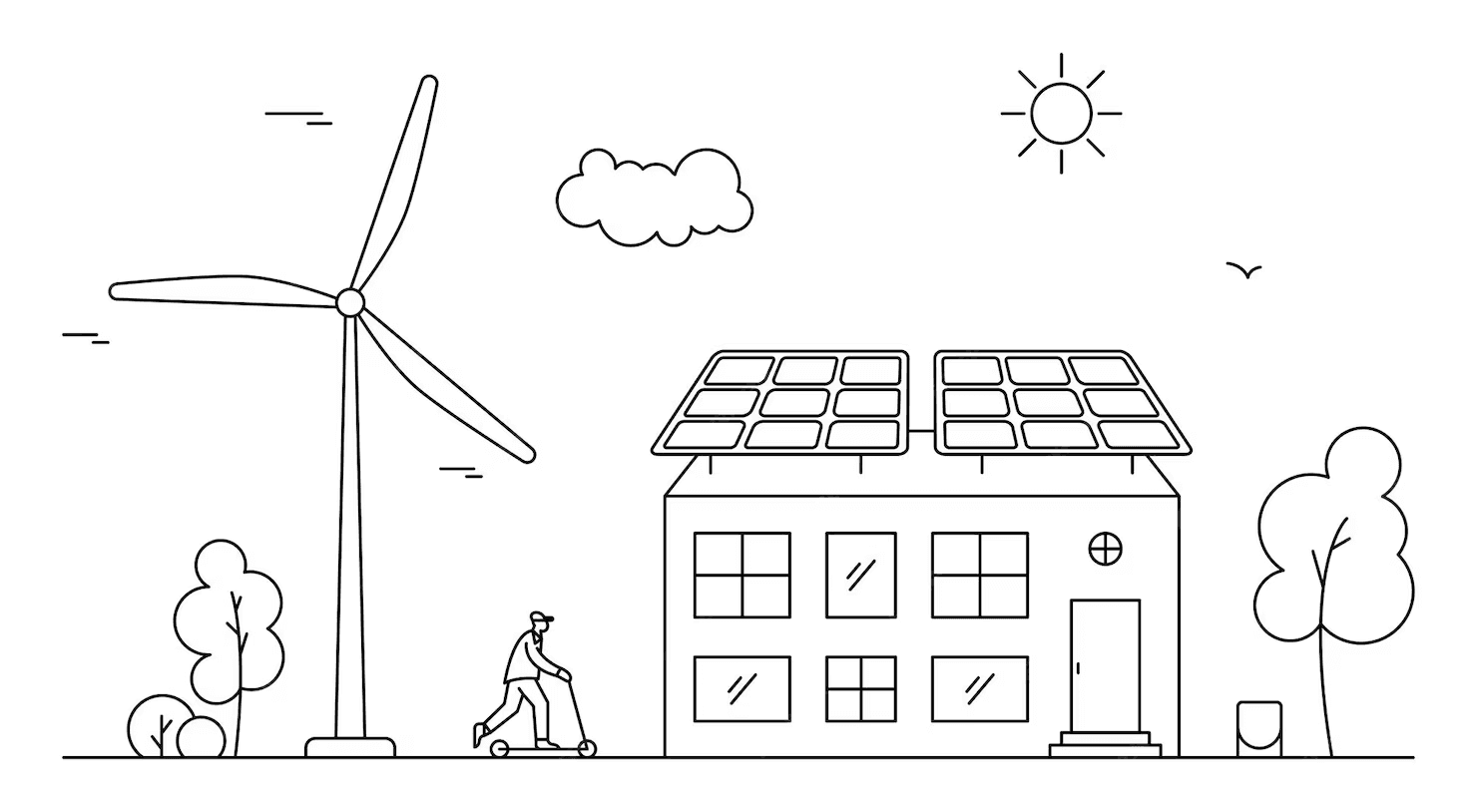 Instalação solar residencial